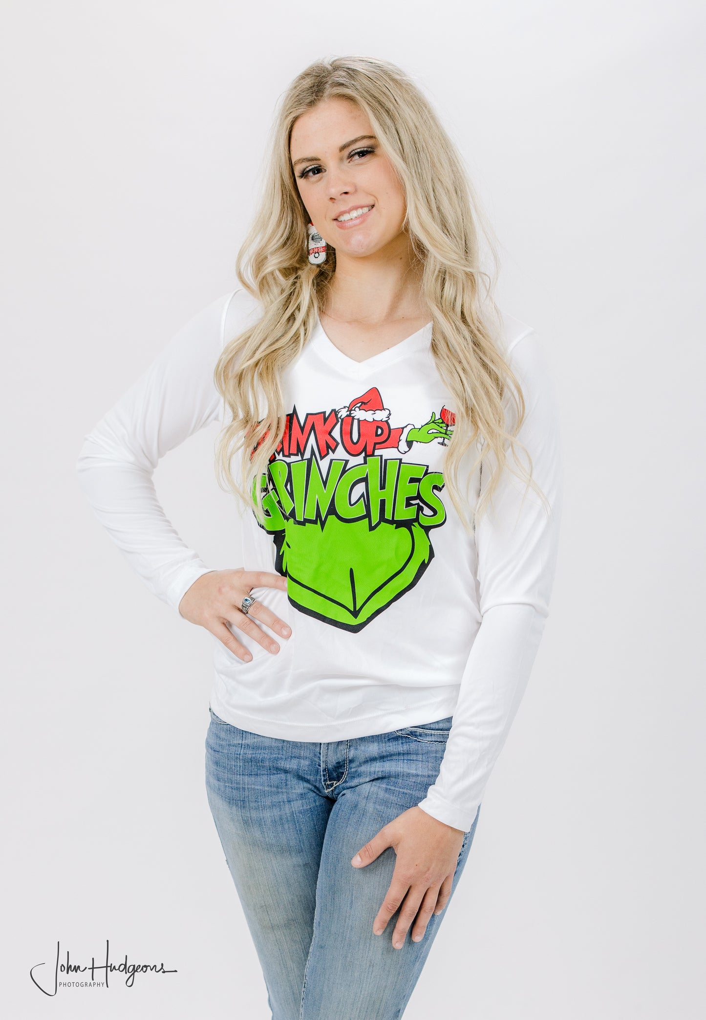 Drink Up Grinches - Ladies Christmas Top
